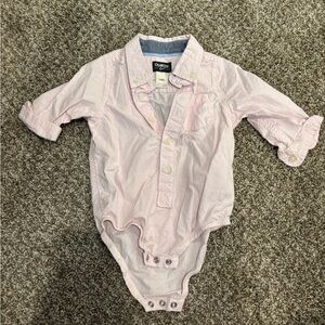 OshKosh B'gosh Pink Long Sleeve Bodysuit